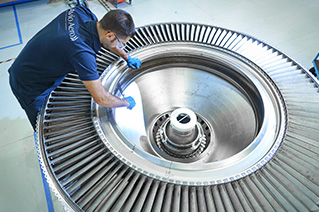 Assemblaggio della turbina di bassa pressione del GE9X